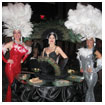 Vegas Showgirls and Showgirl Strolling Table